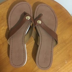 Coach Shelly Thong Sandals.